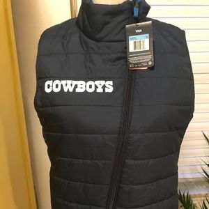 Dallas Cowboys Nike puffy fleece vest jacket